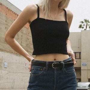 Brandy Melville black cropped tank